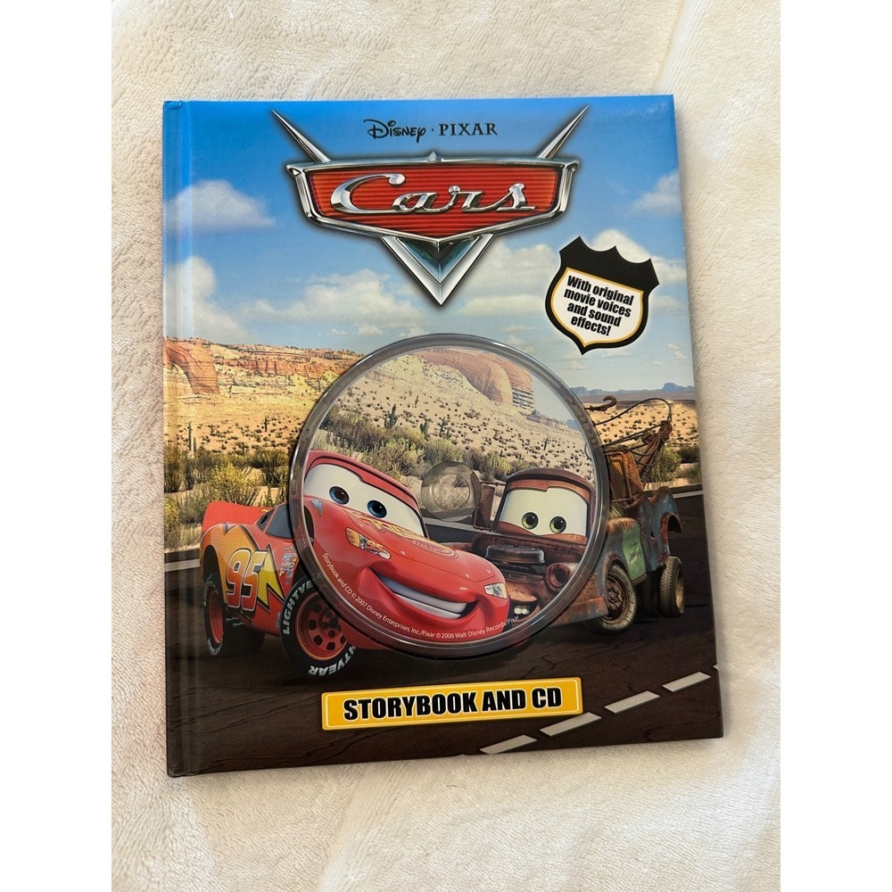 Disney‎ Pixar Cars Storybook and CD Read-Along Sound Effects McQueen Mater